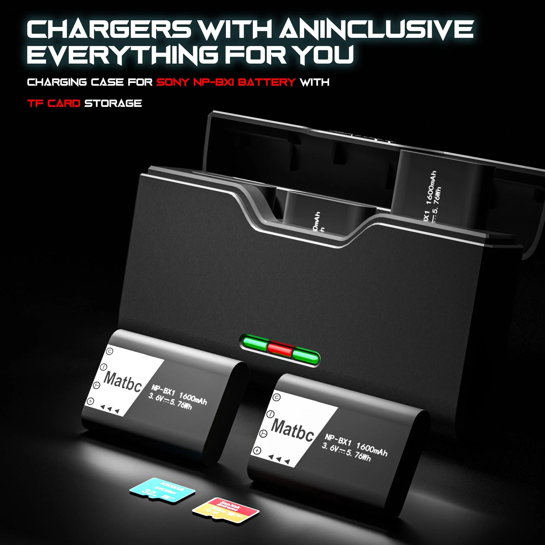 3-Channel NP-BX1 Battery Charger Compatible with Sony Cybershot Camera ZV-1, ZV-1F, ZV-1 II, ZV-e10, DSC-RX100 III, DSC-RX100 VII, DSC-RX100 M7, DSC-RX1, CX405, HX90V, HX80(not included Battery) - Image 2