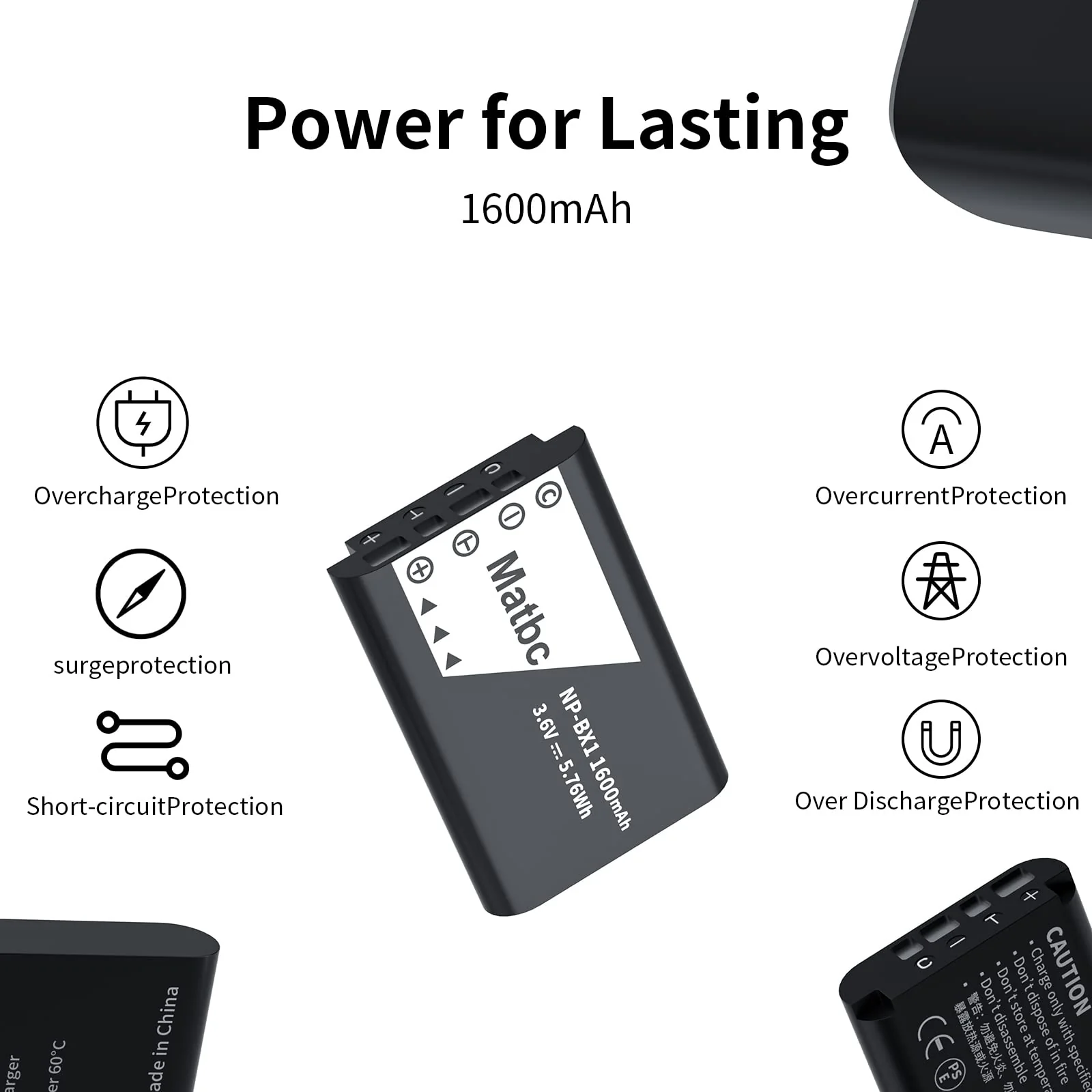 3-Channel NP-BX1 Battery Charger Compatible with Sony Cybershot Camera ZV-1, ZV-1F, ZV-1 II, ZV-e10, DSC-RX100 III, DSC-RX100 VII, DSC-RX100 M7, DSC-RX1, CX405, HX90V, HX80(not included Battery) - Image 5