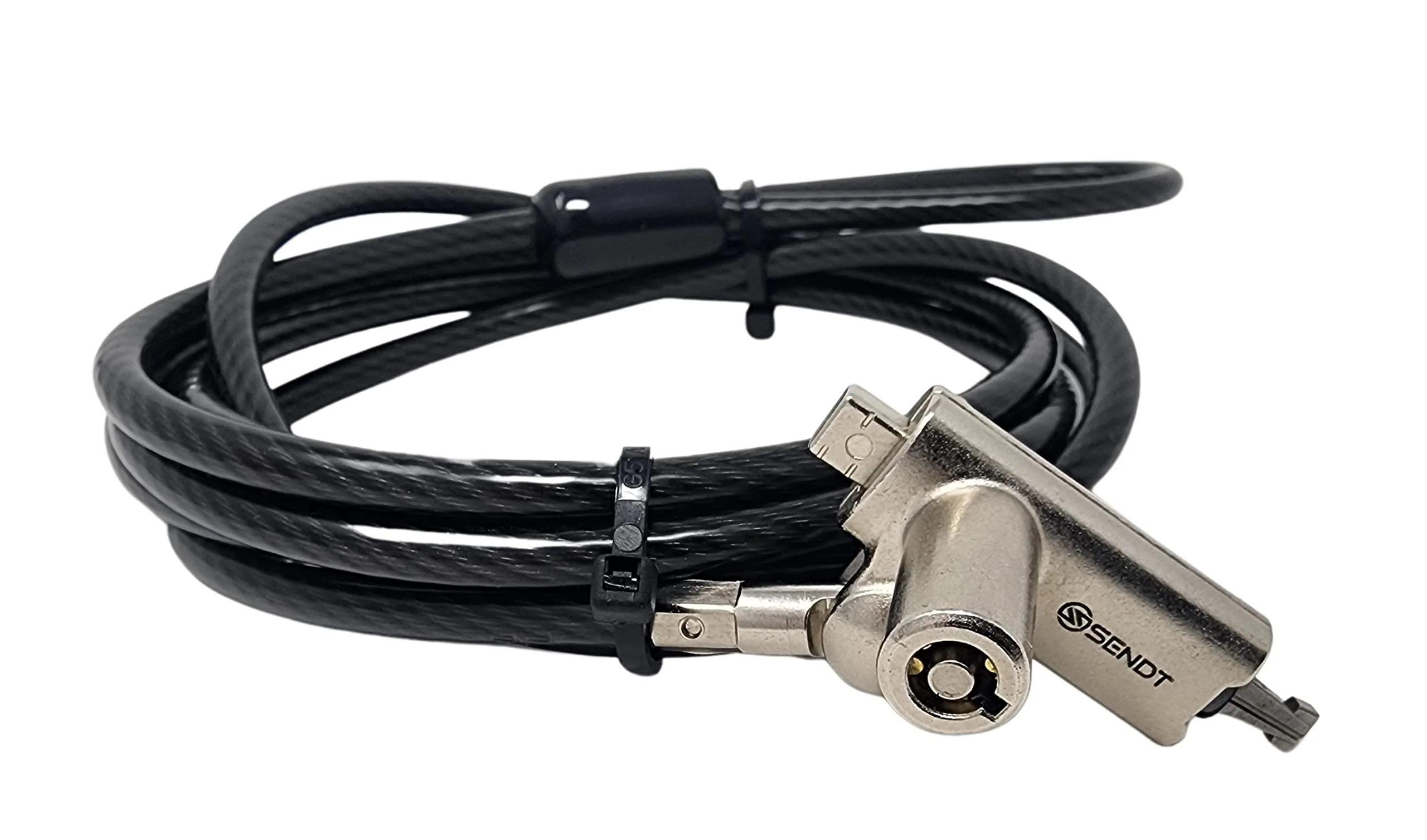 3 in 1 Black Notebook/Laptop Lock for Kensington, Nano, and Wedge Security Slots