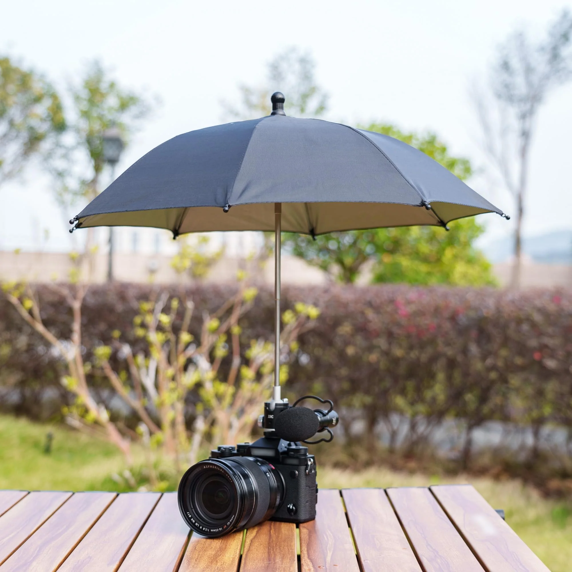3 Level Height Adjustable Camera Hot Shoe Umbrella, Upgrade Camera Rain Umbrella with Cold Shoe Mount, Camera Rain Cover Protector Sunshade for Canon Sony Nikon Fuji DSLR & Mirrorless Camera - Image 8