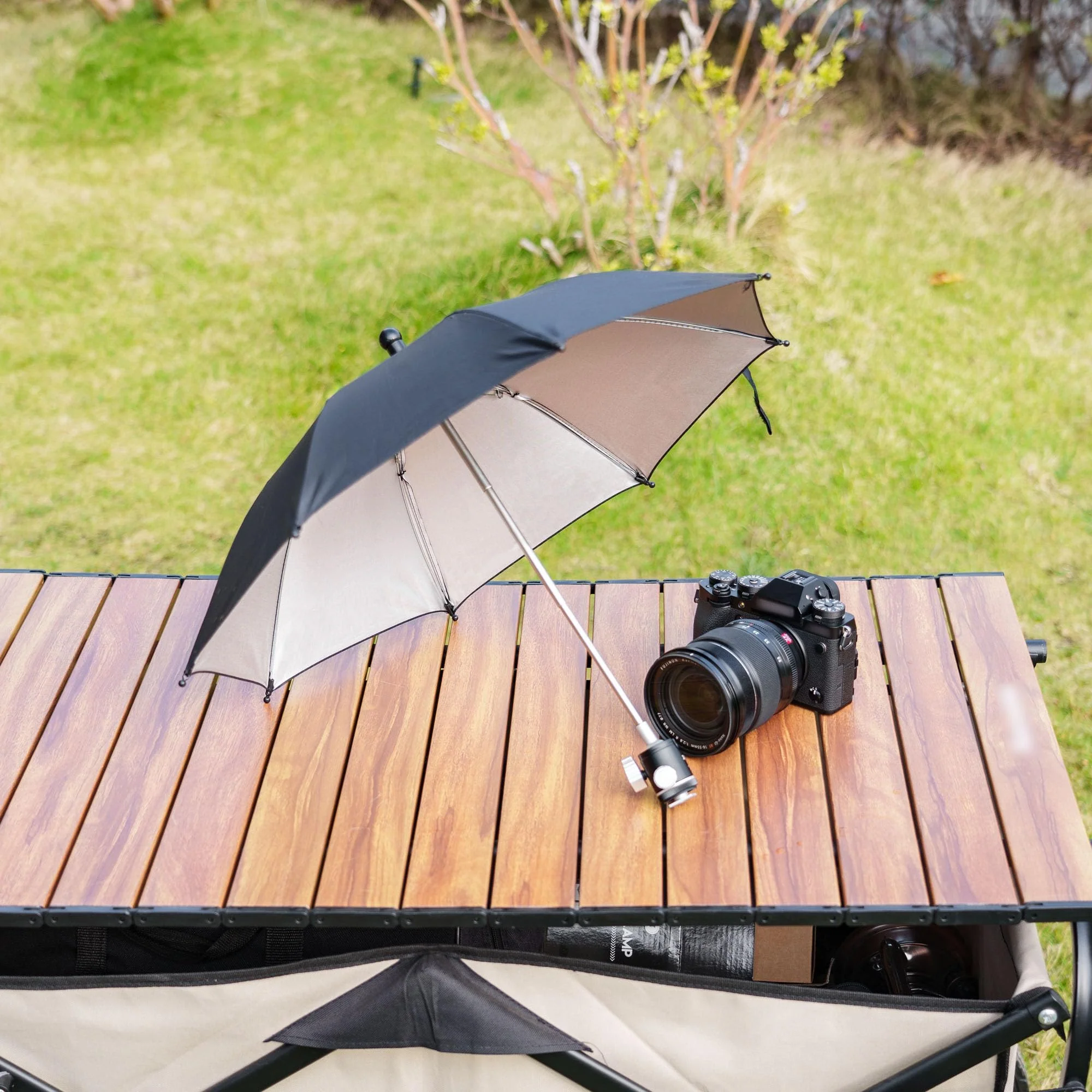 3 Level Height Adjustable Camera Hot Shoe Umbrella, Upgrade Camera Rain Umbrella with Cold Shoe Mount, Camera Rain Cover Protector Sunshade for Canon Sony Nikon Fuji DSLR & Mirrorless Camera - Image 9