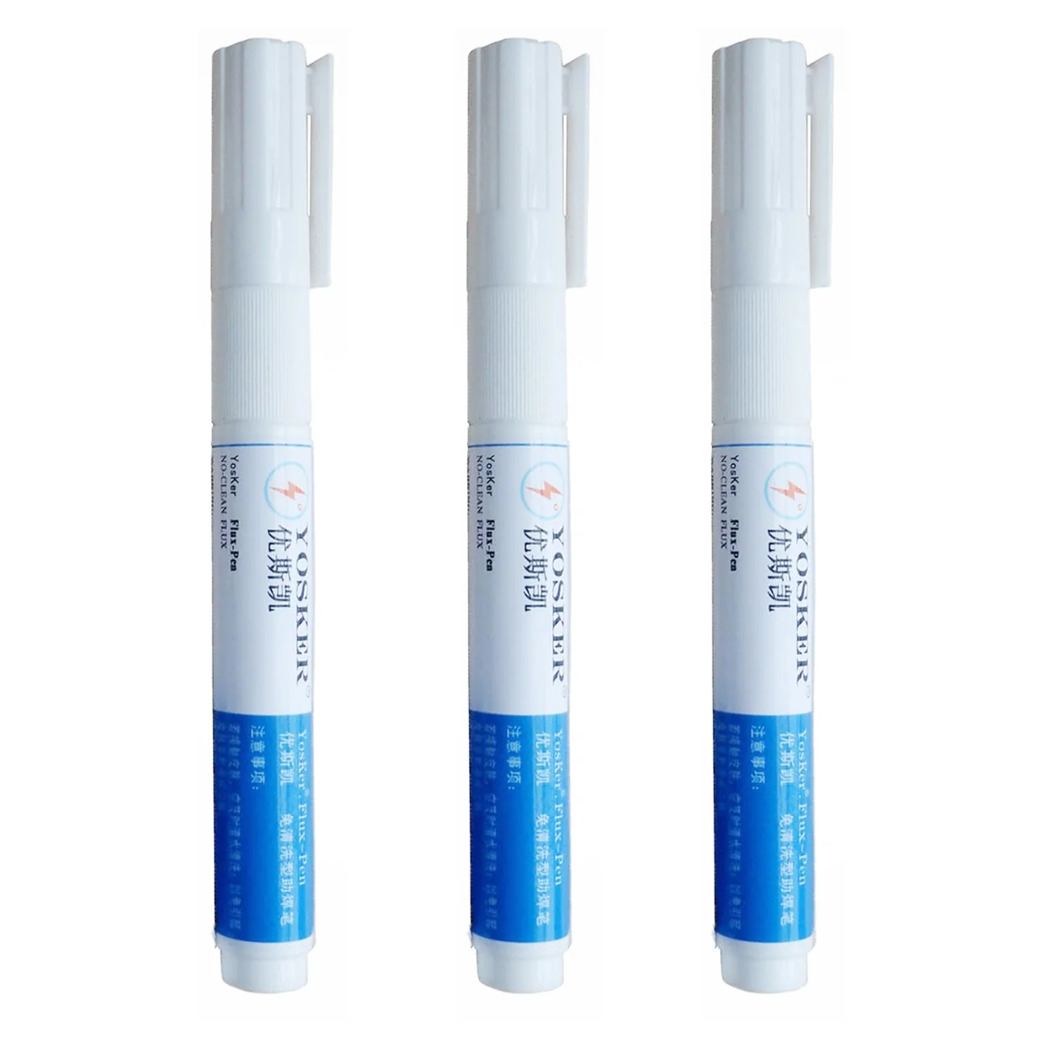 3 Pieces No Clean Solder Pen Rosin Solder Pen for Electronics Tabbing Wiring Soldering Welding Circuit Board Maintenance Liquid Solder Pen Solder Braid Liquid Solder Flow
