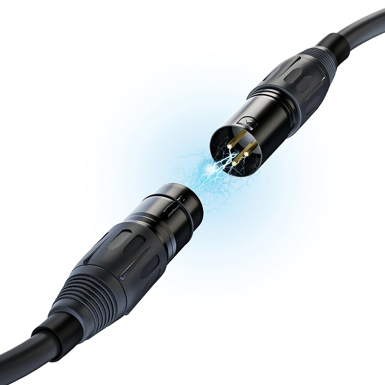 3-pin XLR Microphone Cable Male to Female, OFC (Oxygen Free Copper) Wire,XLR Cable Suitable for Mic Mixer, Speaker Systems, Radio Station and More。 XLR-FM-B (50 Feet, 1 Pack) 50 Feet - Image 5