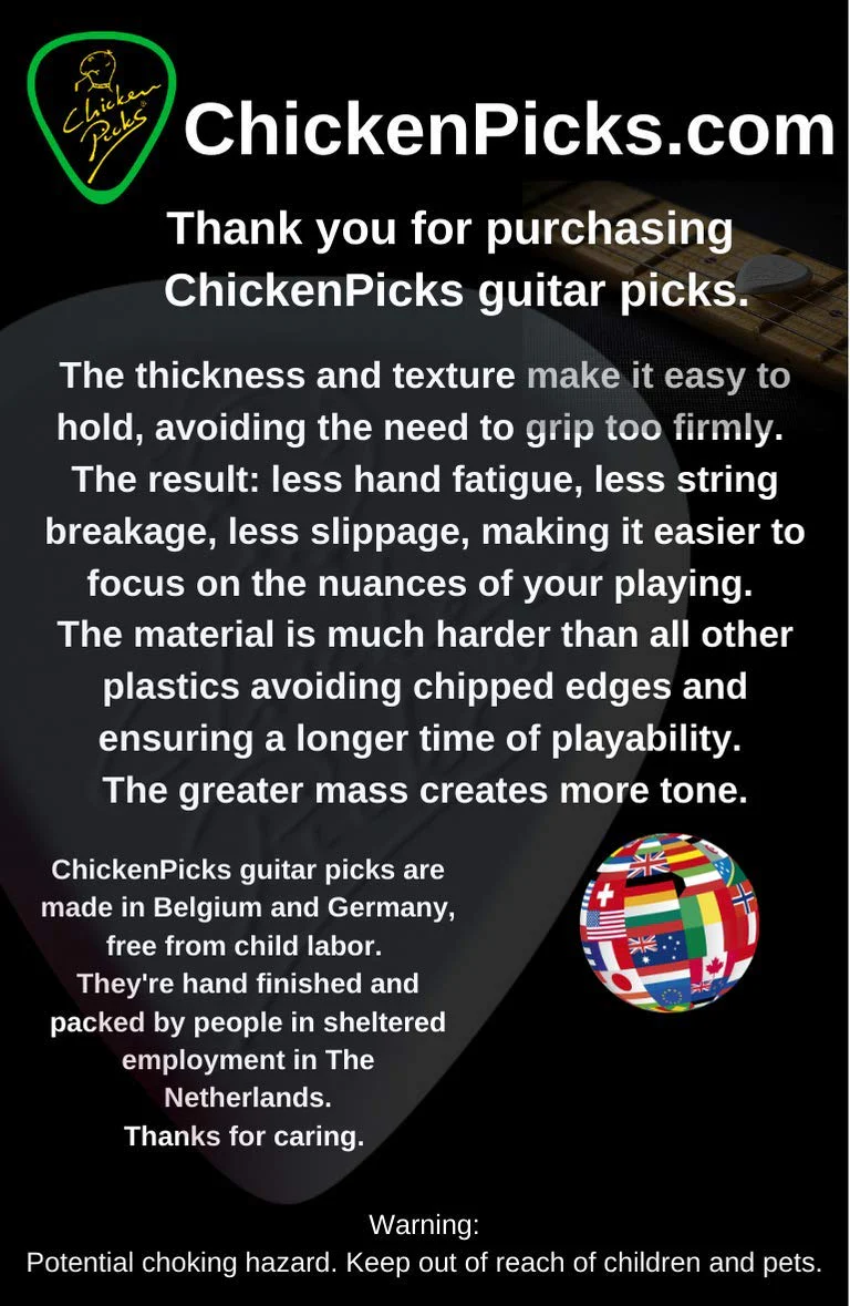 3 x ChickenPicks Bermuda IIIP 2.7 mm guitar picks - Image 6