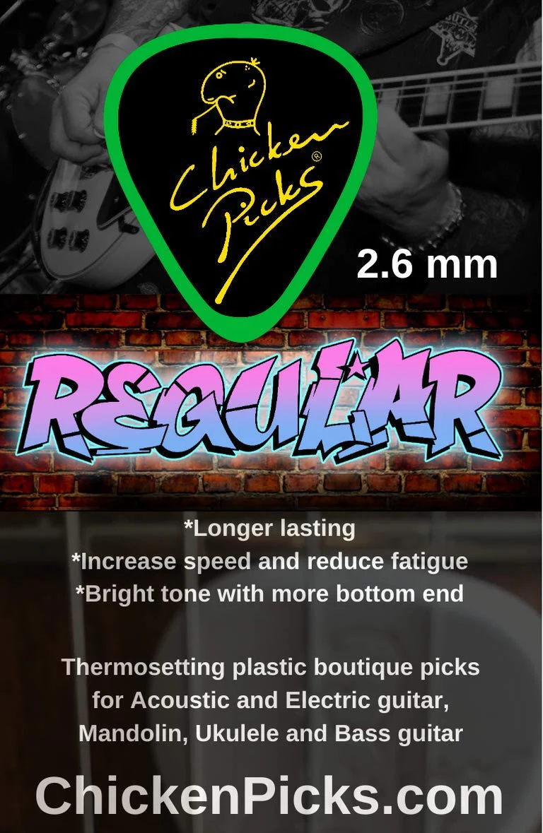 3 x ChickenPicks Regular 2.6 mm guitar picks - Image 7