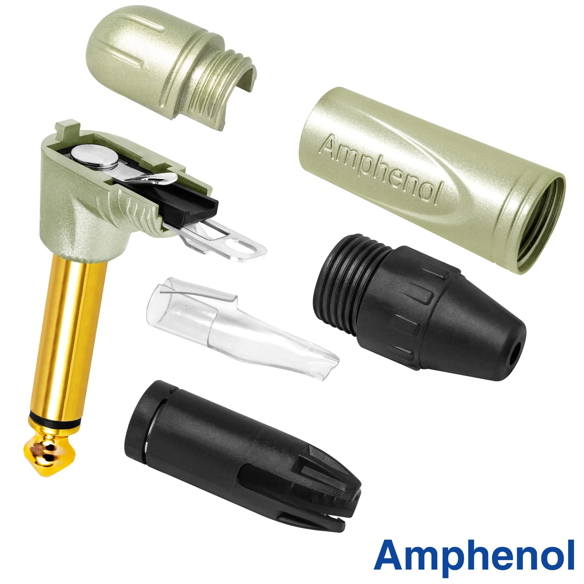 30 Foot - Gotham GAC-1 Ultra Pro (Black) - Premium, Low-Capacitance (21 pf/F) Guitar Bass Instrument Cable - Amphenol QM2R-AU & QM2P-AU ¼ Inch (6.35mm) Gold TS Connectors - Image 9