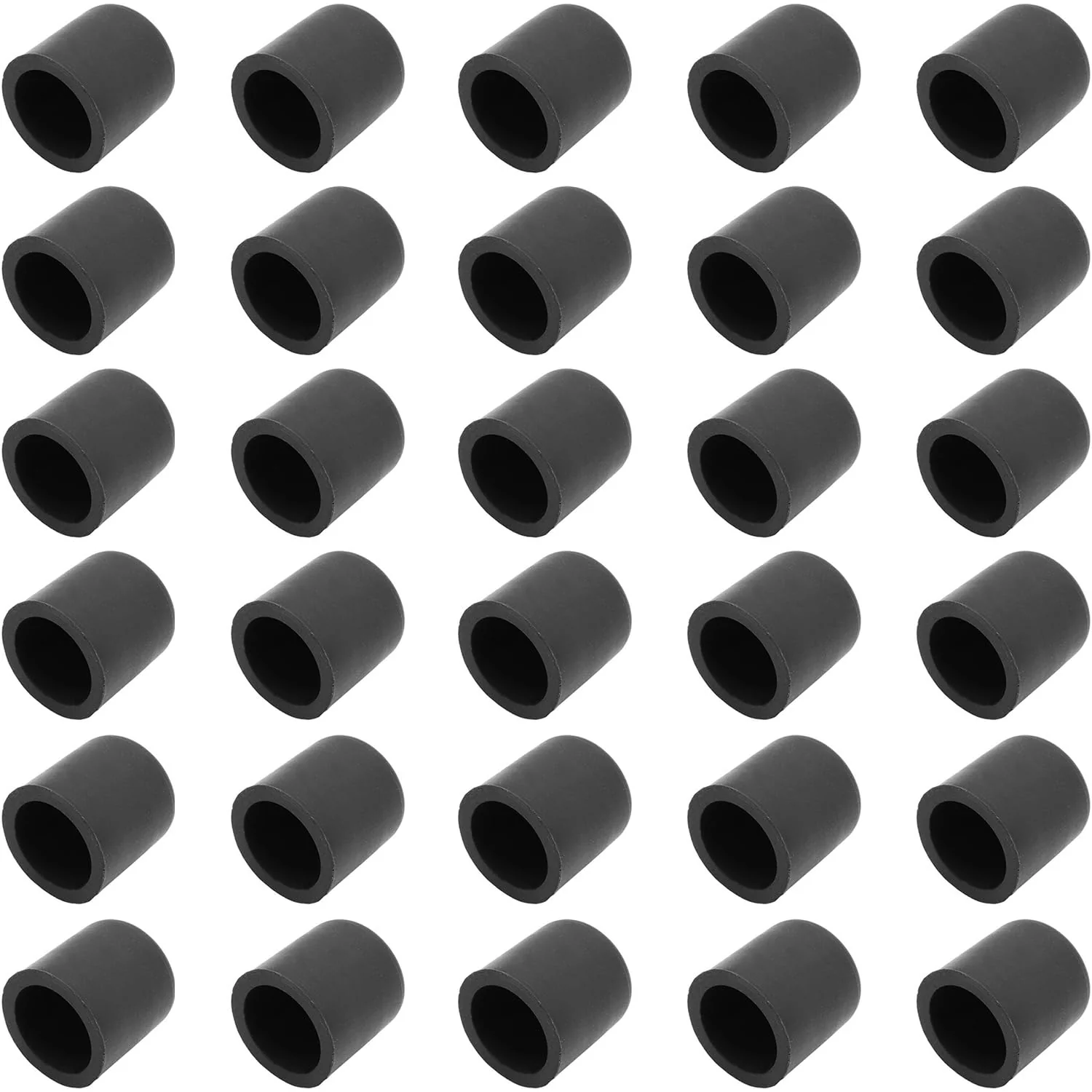 30 pcs Silicone RCA Port Anti-Dust Stopper Cap Dustproof Cover Plug Protector, for Desktops Amplifiers DVD TV etc,Black