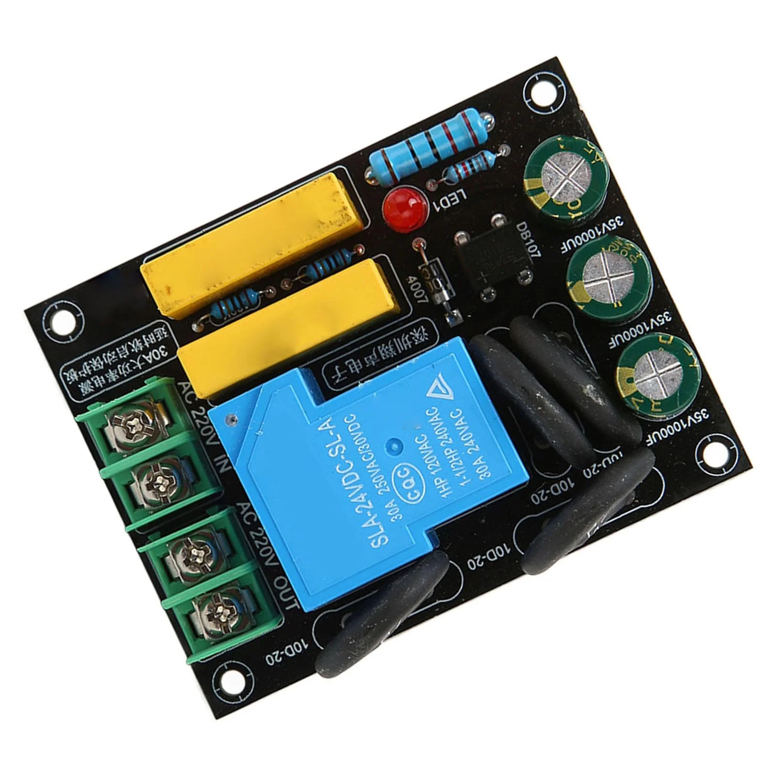 30A 6600W Soft Start Protection Module, AC 100V 250V Start Protection Board for Class A Amplifier Module - Image 2