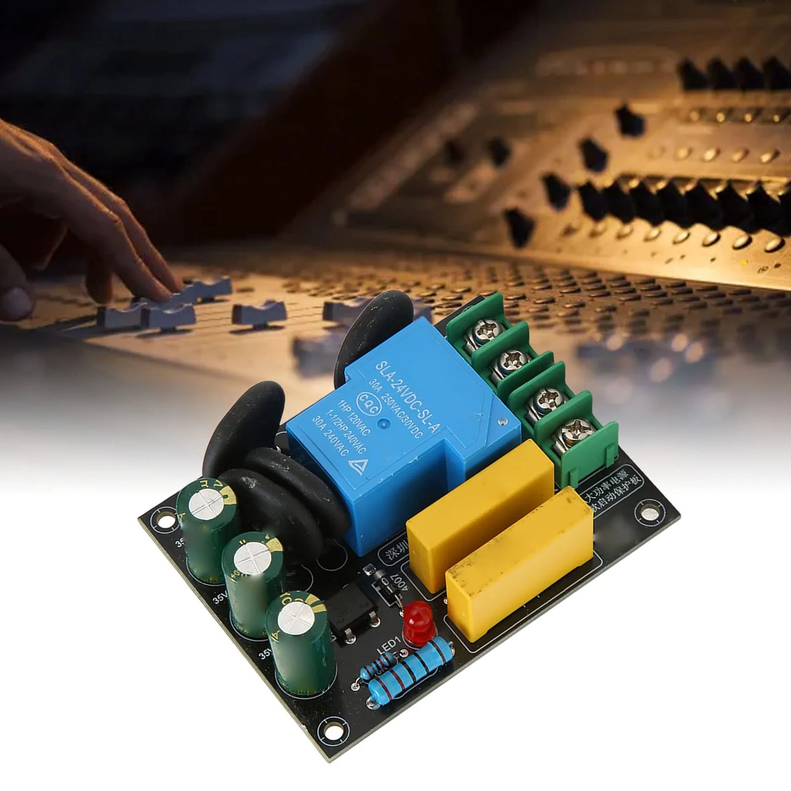 30A 6600W Soft Start Protection Module, AC 100V 250V Start Protection Board for Class A Amplifier Module - Image 5