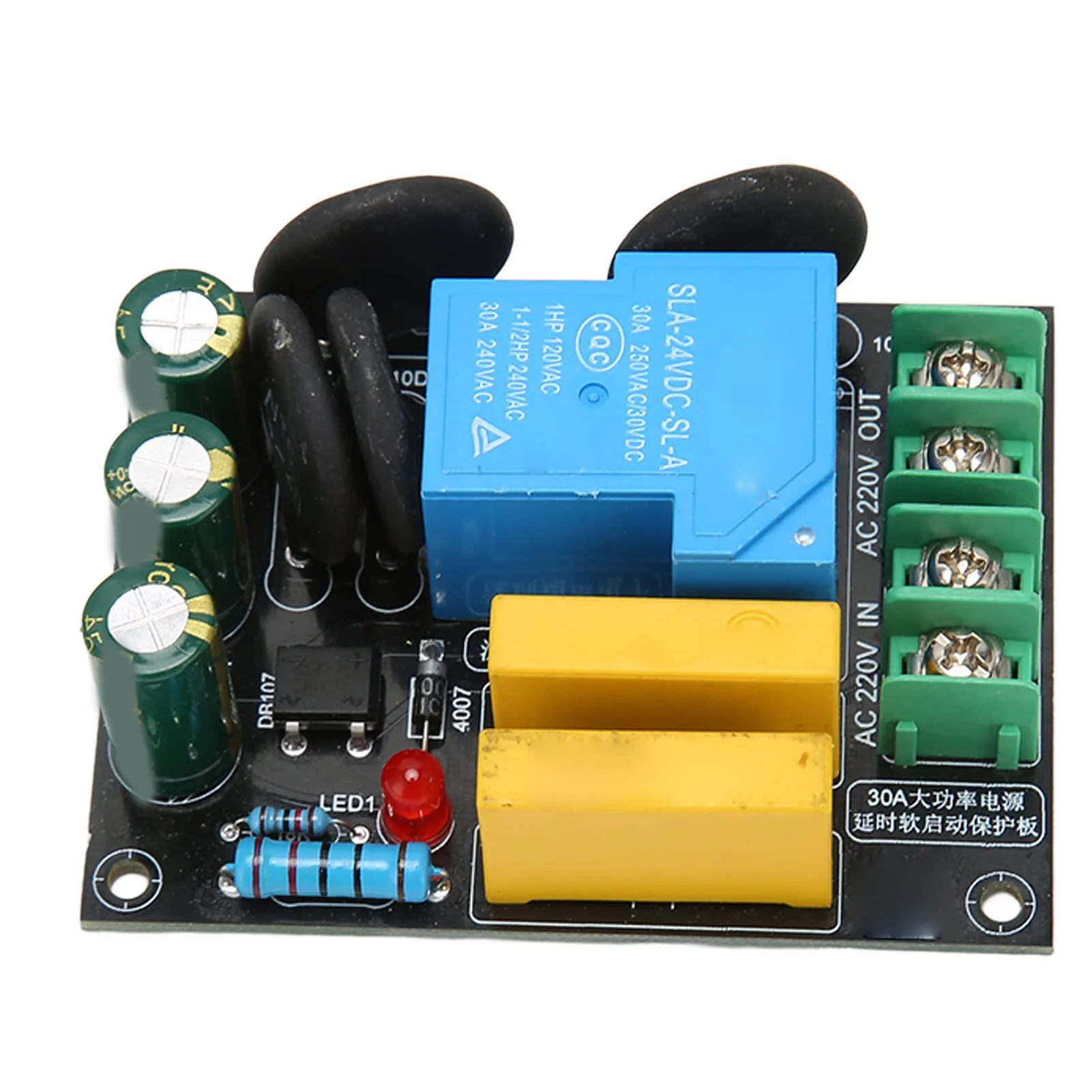 30A 6600W Soft Start Protection Module, AC 100V 250V Start Protection Board for Class A Amplifier Module - Image 9