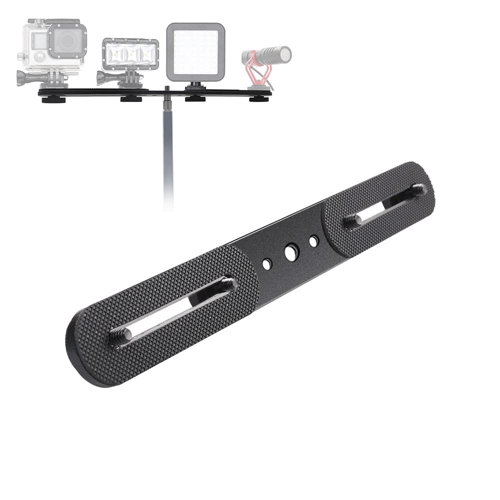 30cm Dual Speedlite Camera Mount Tripod Bracket Flash Extension Bar,10" Dual Tripod Bracket for Camera,LED Video Light,DSLR Camera,Flash Light 30cm - Image 2