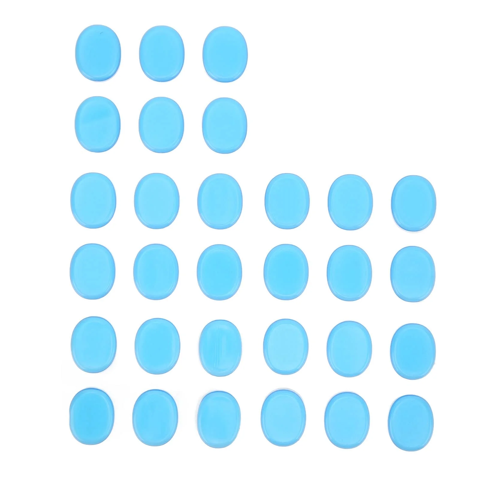 30Pcs Drum Dampeners Gel Pads Silicone Drum Silencers Sound Dampening Muffler Pads, Drum Dampeners Gels Silicone Gel Pads Soft Drum Dampeners for Drums Cymbals Tone Control,Black,Blue(Blue)