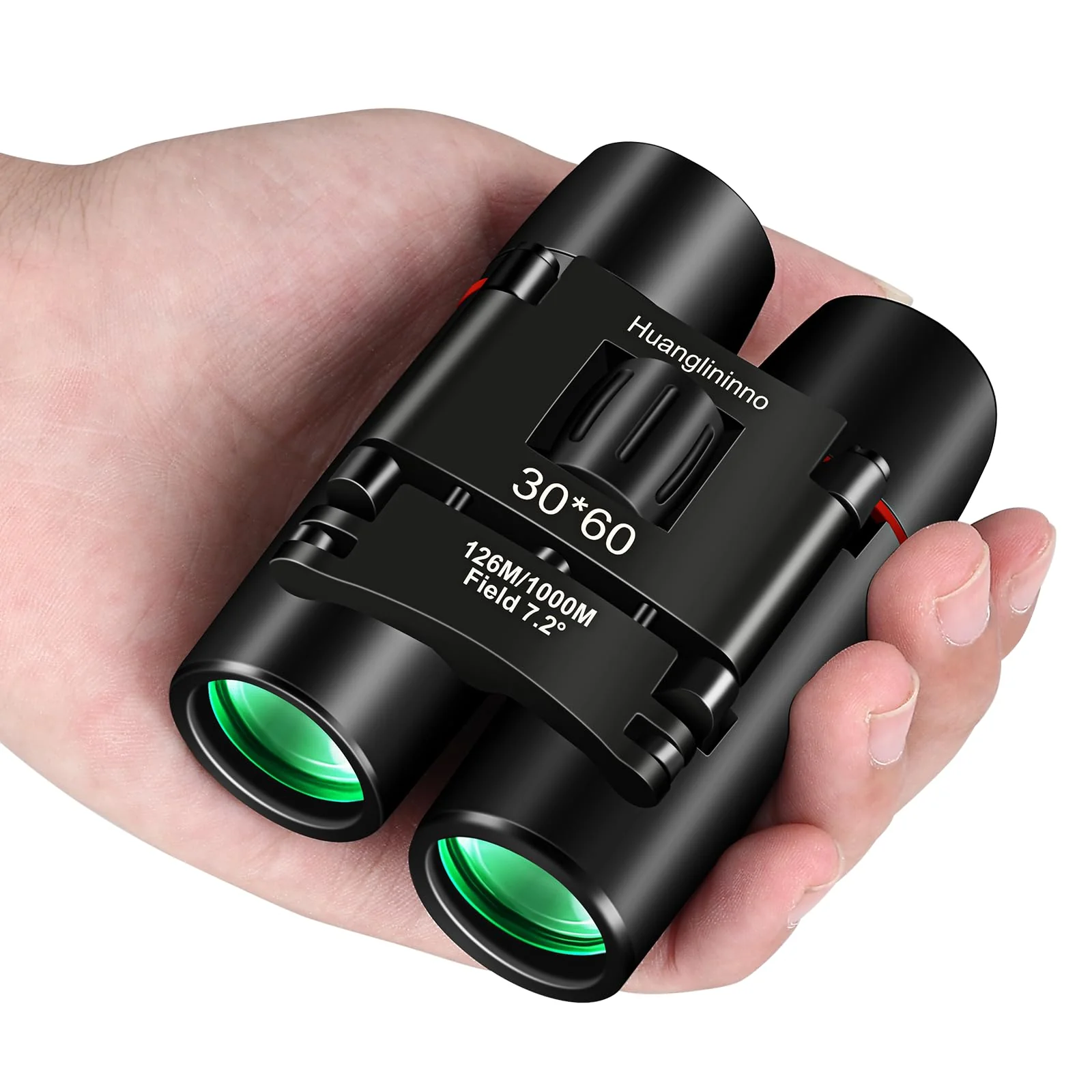 30X60 Compact Binoculars for Adults and Kids,Lightweight Foldable Easy Focus Small Binoculars for Bird Watching Hunting Concert Traveling Theater Opera Sightseeing 02