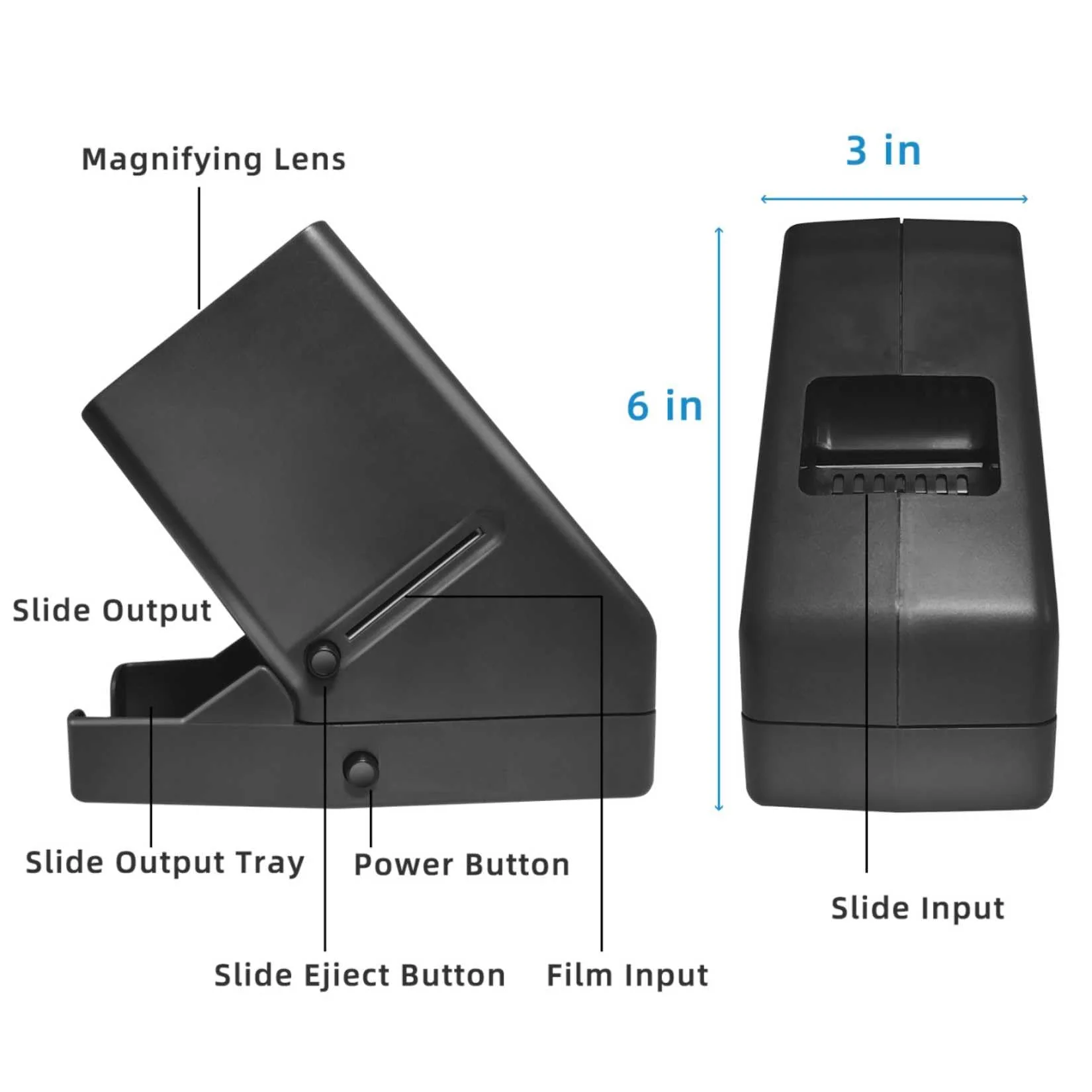 35mm Desk Top Portable Negative and Slide Viewer,LED Lighted and 3X Magnification - Image 6