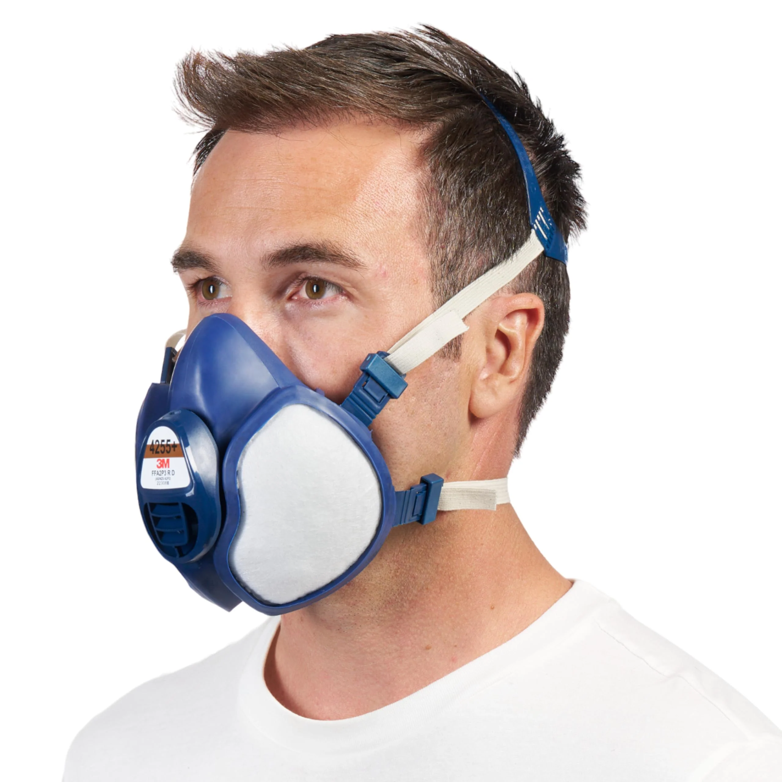 3M Respirator Mask 4251+ Half Mask for Paint Spraying 1 per Pack A2P3, for paint spray painting work (new) Single