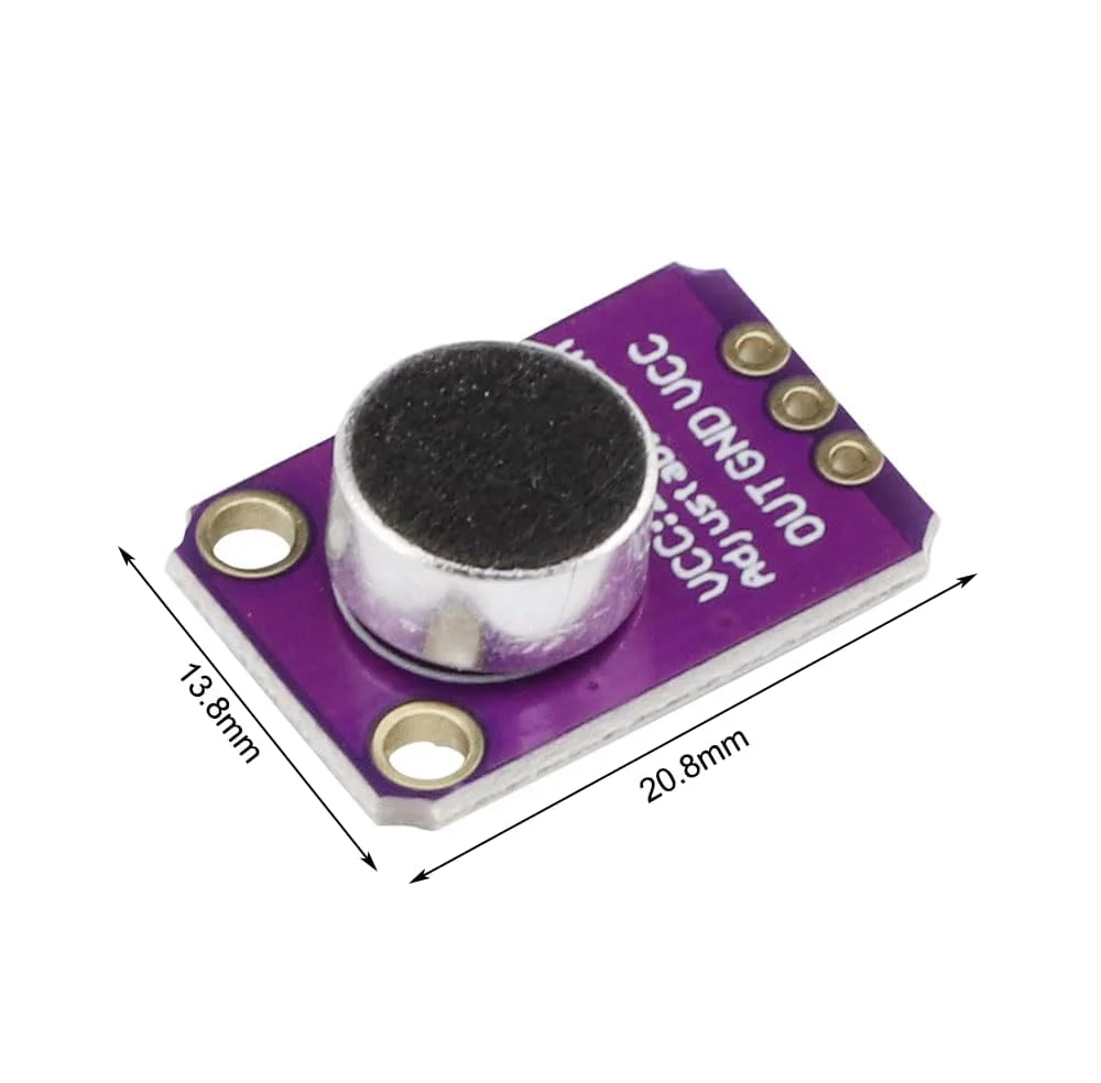 3PCS Electret Microphone Amplifier Module MAX4466 Sound Sensor Module Adjustable Gain Blue Breakout Board for Arduino - Image 4