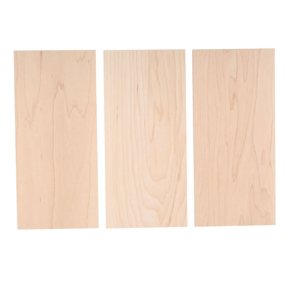 3Pcs Guitar Head Veneers, Maple Guitar Headplate for Guitar Luthiers Replacement Tool Maple Wood Veneer Maple Veneer