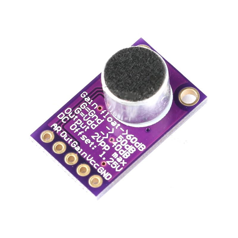 3Pcs MAX9814 Microphone Amplifier Module Electret Microphone Amplifier Module MIC Microphone Sound Amplification Microphone Head Sensor Auto Gain Control Release Ratio Low THD for Arduino - Image 2