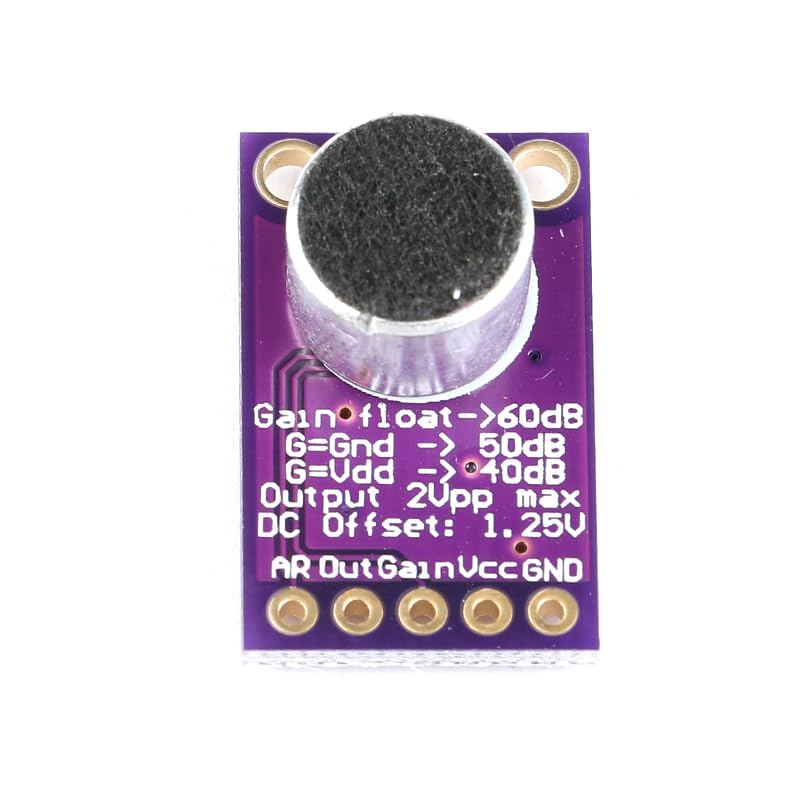 3Pcs MAX9814 Microphone Amplifier Module Electret Microphone Amplifier Module MIC Microphone Sound Amplification Microphone Head Sensor Auto Gain Control Release Ratio Low THD for Arduino - Image 3