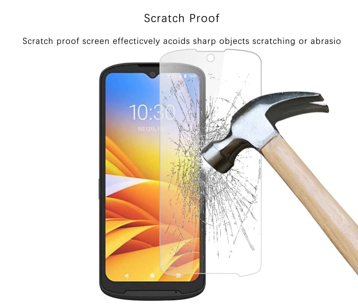 3pcs Tempered Glass Screen Protector for Zebra TN28 TC15 Barcode Scanner,HD Clean,Scratch Impact Protection - Image 3