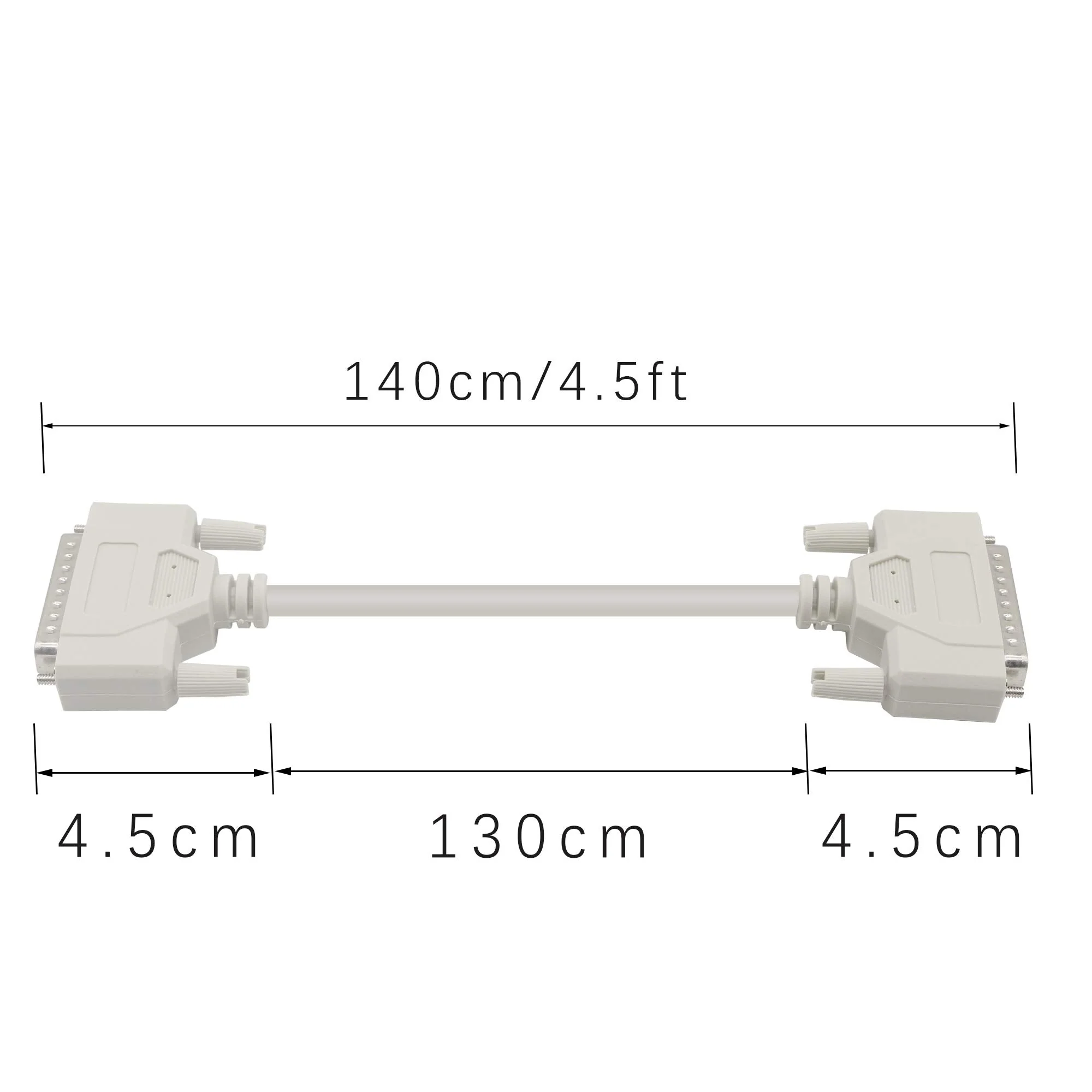 4.5 Feet DB25 Male to Female Parallel Printer Cable YOUCHENG for The Connection Between a Computer with DB25 Female Interface and The Printer - Image 4