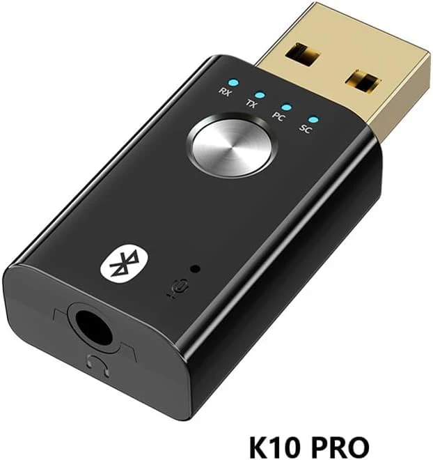 4-in-1 USB Audio Bluetooth Transmitter/Receiver with Surround Sound, 5.1 Channel, AUX Input and Microphone and Accessories - Image 2