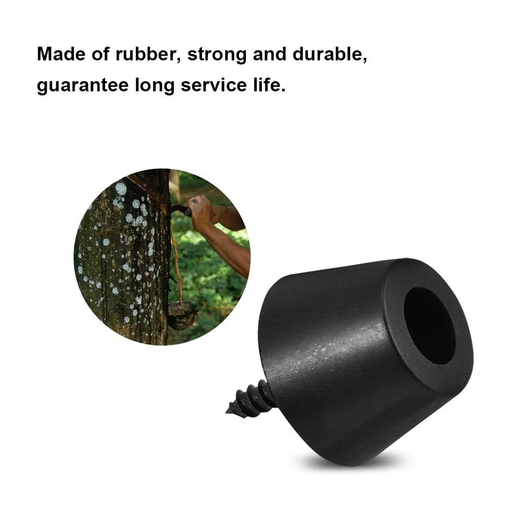 4 Pairs Speaker Rubber Feet Anti-Vibration Base Pad Stand for Speaker Guitar Amplifier w/Screws 30x20mm - Image 6