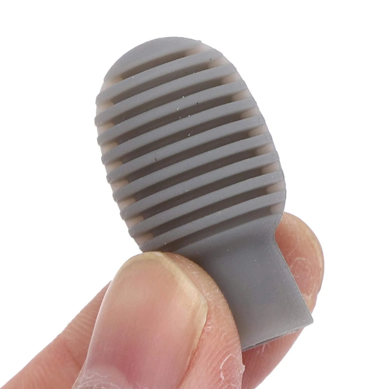 4 Pieces Drum Mute Drumstick Tips, Silicone Drumstick Silent Practice Tips, Rubber Drum Dampener Tips Replacement Musical Instruments Accessory, Grey - Image 5