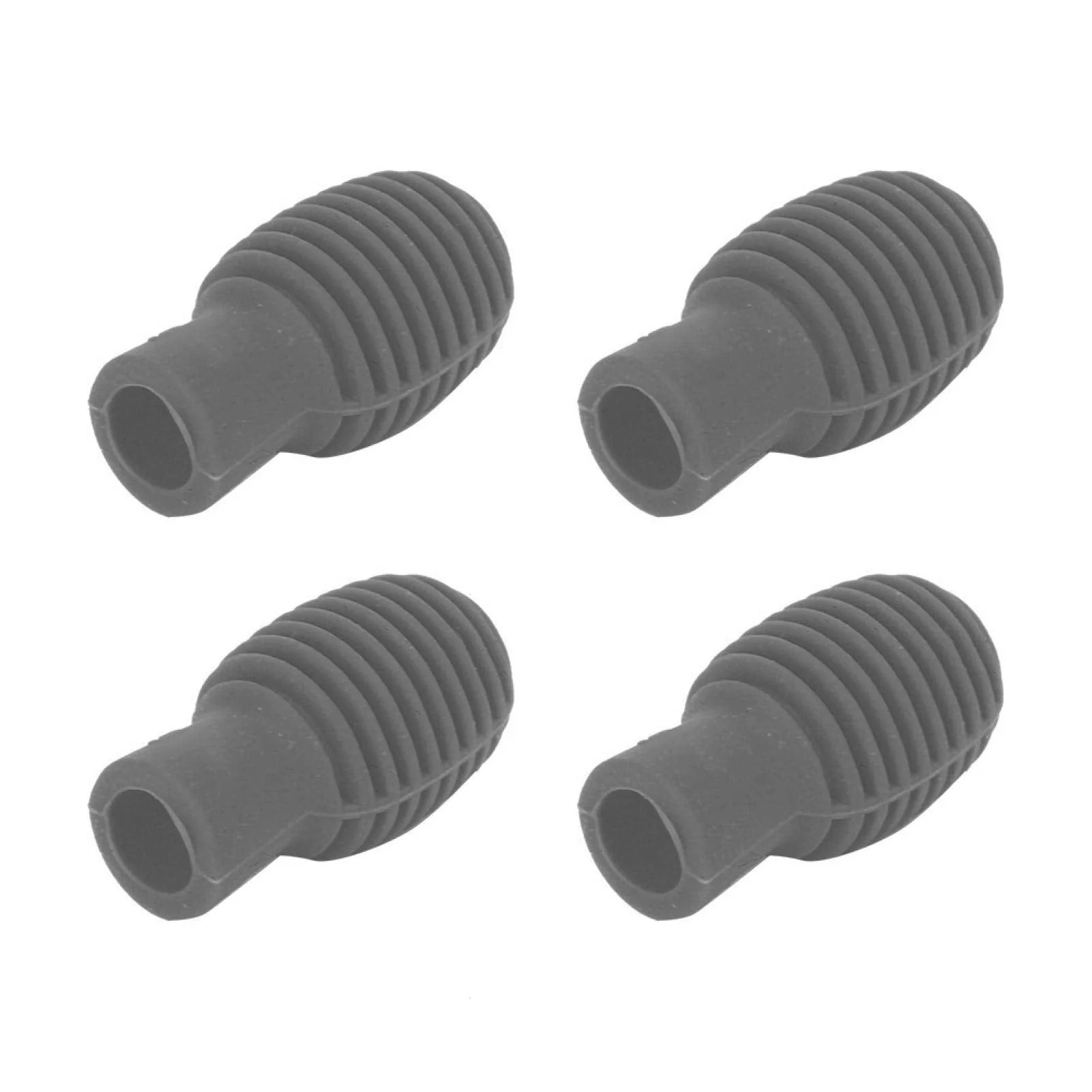 4 Pieces Drum Mute Drumstick Tips, Silicone Drumstick Silent Practice Tips, Rubber Drum Dampener Tips Replacement Musical Instruments Accessory, Grey - Image 6