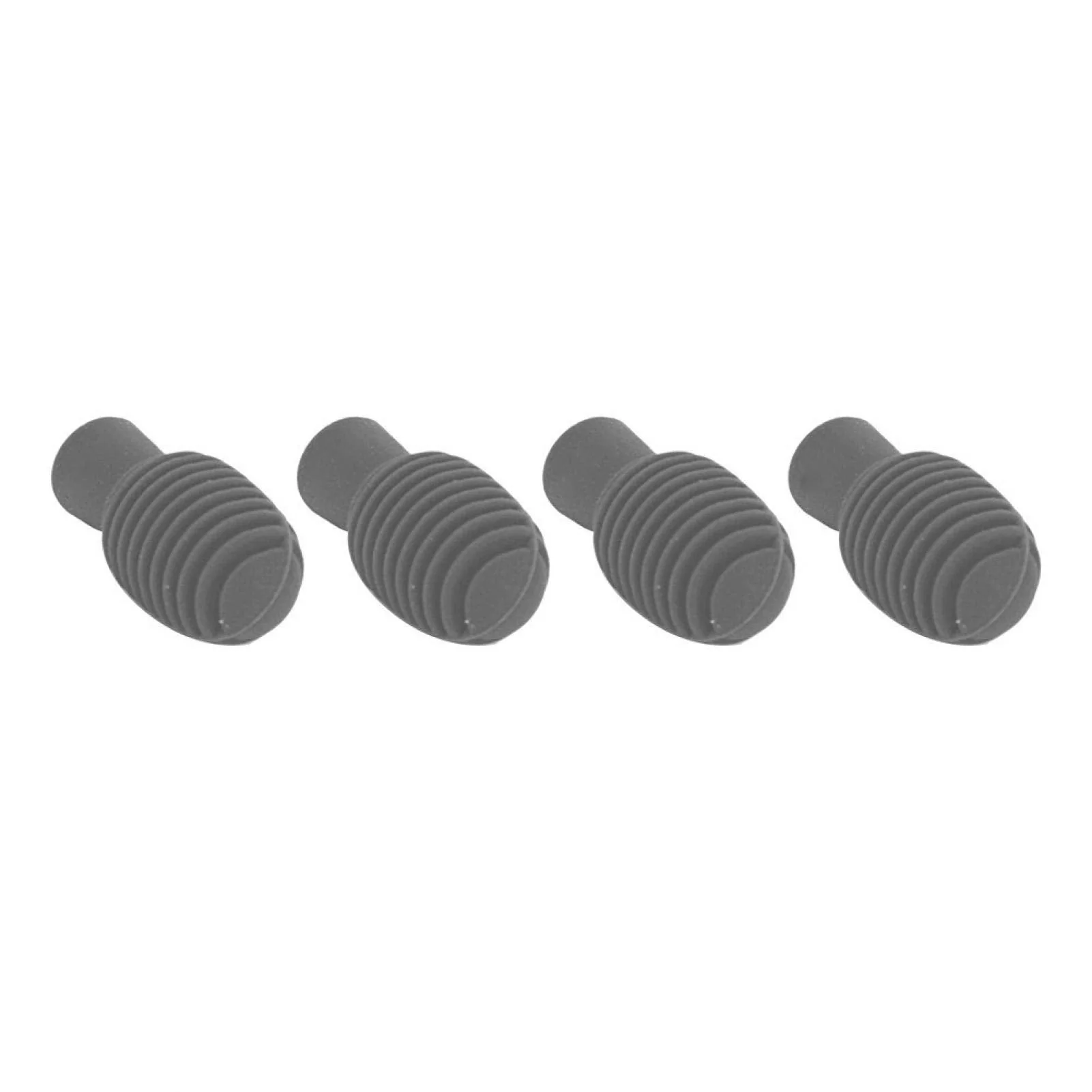 4 Pieces Drum Mute Drumstick Tips, Silicone Drumstick Silent Practice Tips, Rubber Drum Dampener Tips Replacement Musical Instruments Accessory, Grey - Image 7