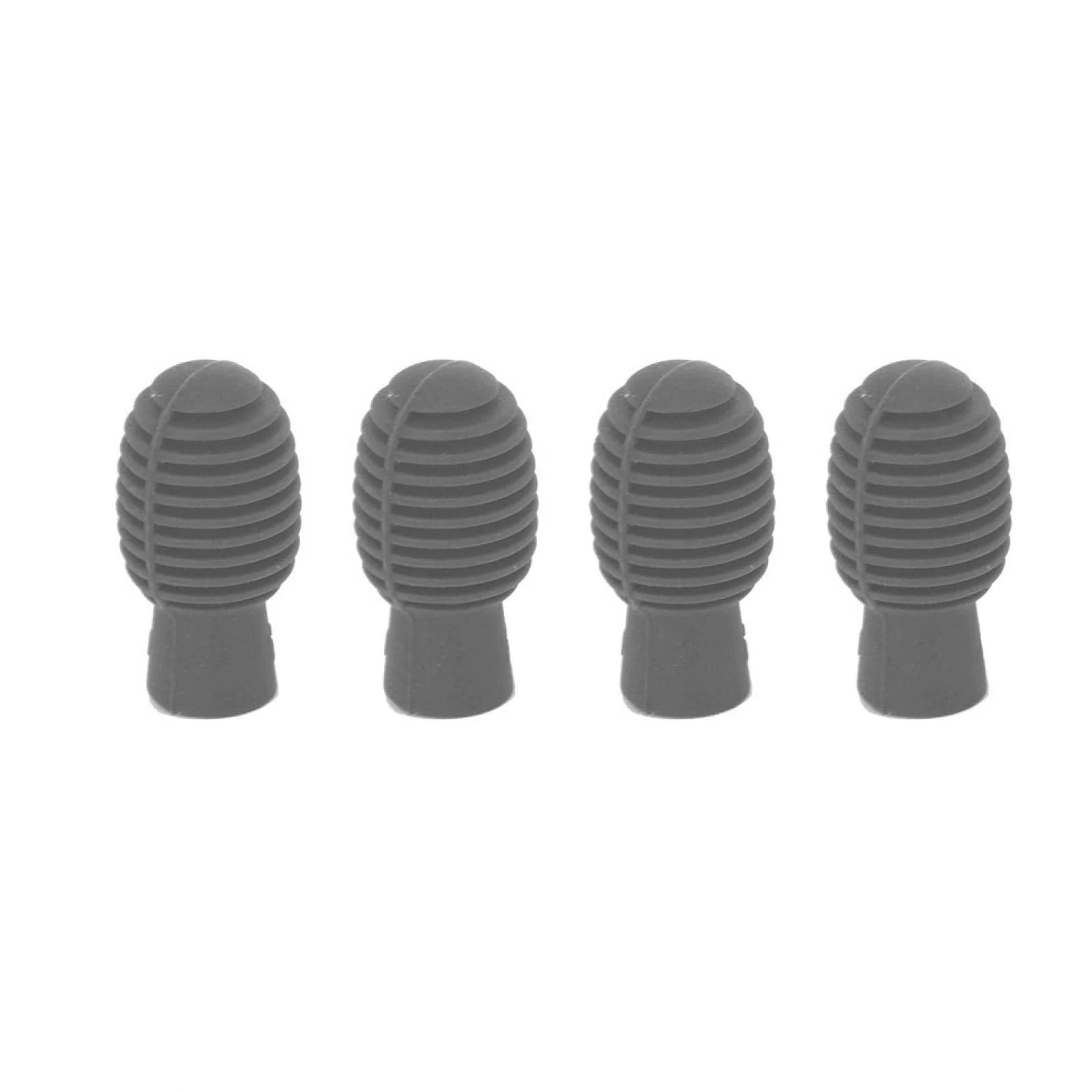 4 Pieces Drum Mute Drumstick Tips, Silicone Drumstick Silent Practice Tips, Rubber Drum Dampener Tips Replacement Musical Instruments Accessory, Grey - Image 9