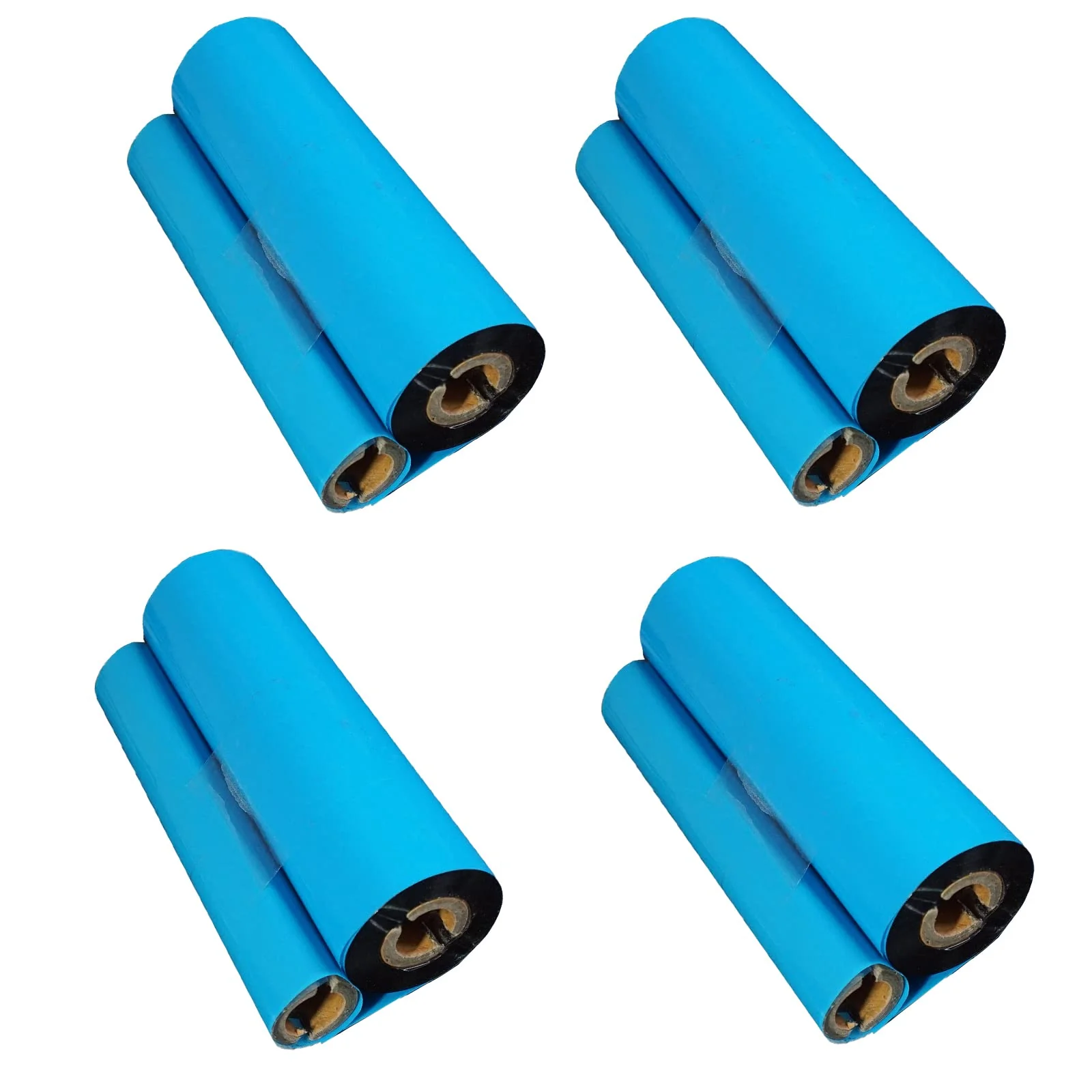 4 Rolls 4.33'' x 244' Premium Resin Enhanced Wax Ribbon, 110mm x 74m Black Thermal Transfer Ribbon, Desktop Barcode Thermal Label Printer Ribbons, 1/2'' Core, for Zebra GC, GK, GX, ZD & Eltron 4.33''x244'|4 Rolls