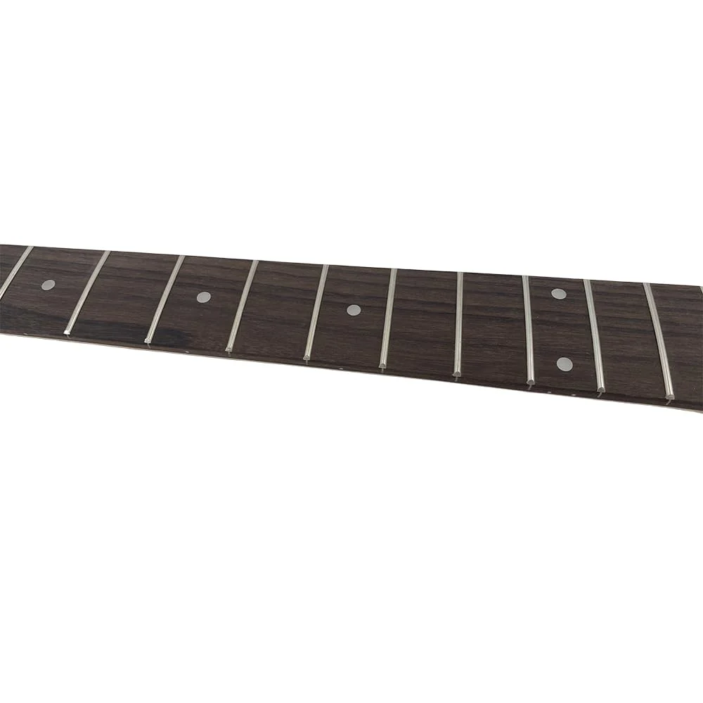 4-String Electric Bass Guitar Neck - 22 Frets, 34" Maple with Rosewood Fretboard, Bolt-On Replacement Neck - 42mm Nut Width, 65mm Heel, Unfinished DIY Bass Part - Image 4