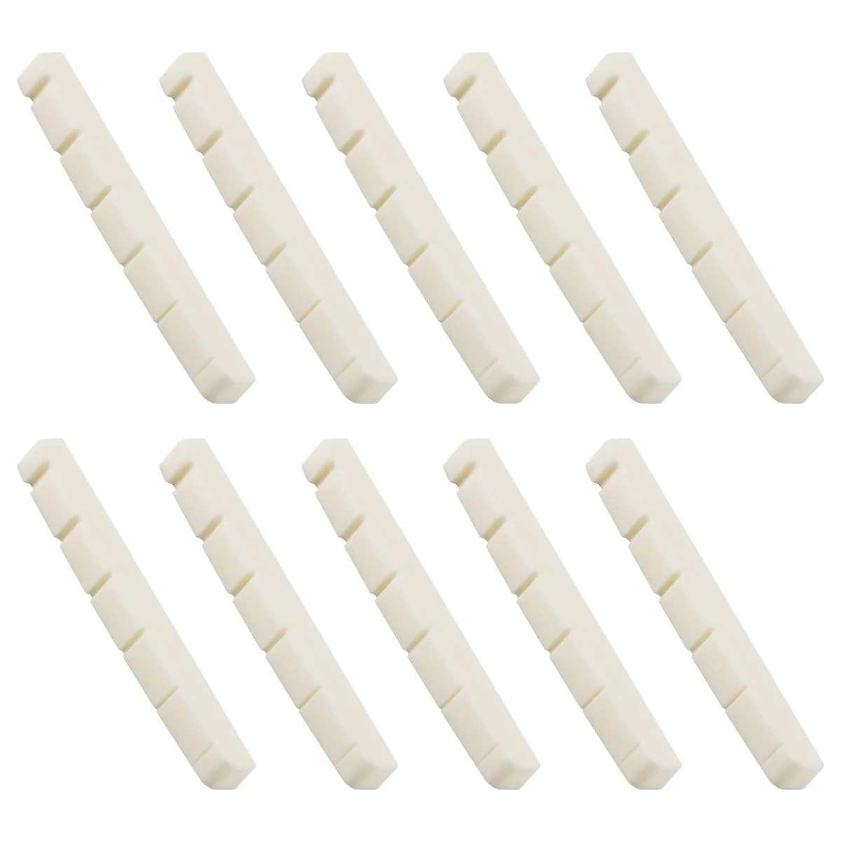 42mm Guitar Slotted Bone Nut for 6 String Strat Tele Electric Guitar Replacement Parts,Flat Bottom 42mm