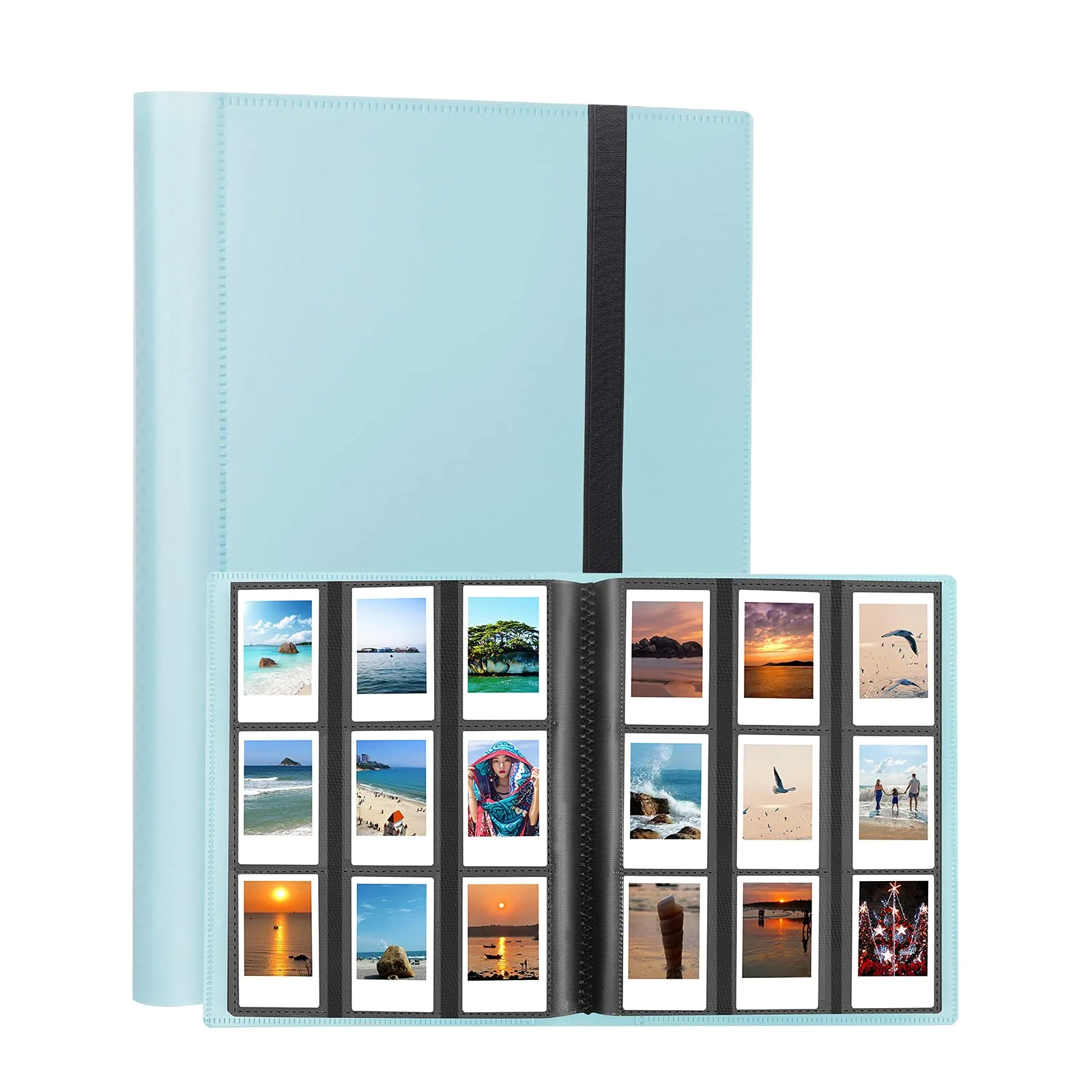 432 Pockets Photo Album for Fujifilm Instax Mini Camera, Polaroid Camera, for Fujifilm Instax Mini 12 11 9 40 99 90 8 7 Evo LiPlay Instant Camera, Polaroid Snap PIC-300 Z2300 Instant Camera (Blue) blue