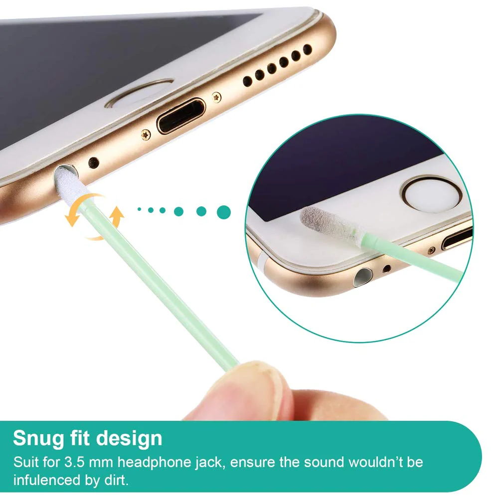 44 Pieces Cell Phone Cleaning Kit, USB Charging Port and Headphone Jack Cleaner Brush Tool Set Compatible with iPhone Xs Max X 8/7/6/5/4 iOS Samsung LG Huawei Motorola MacBook and Android Devices - Image 4