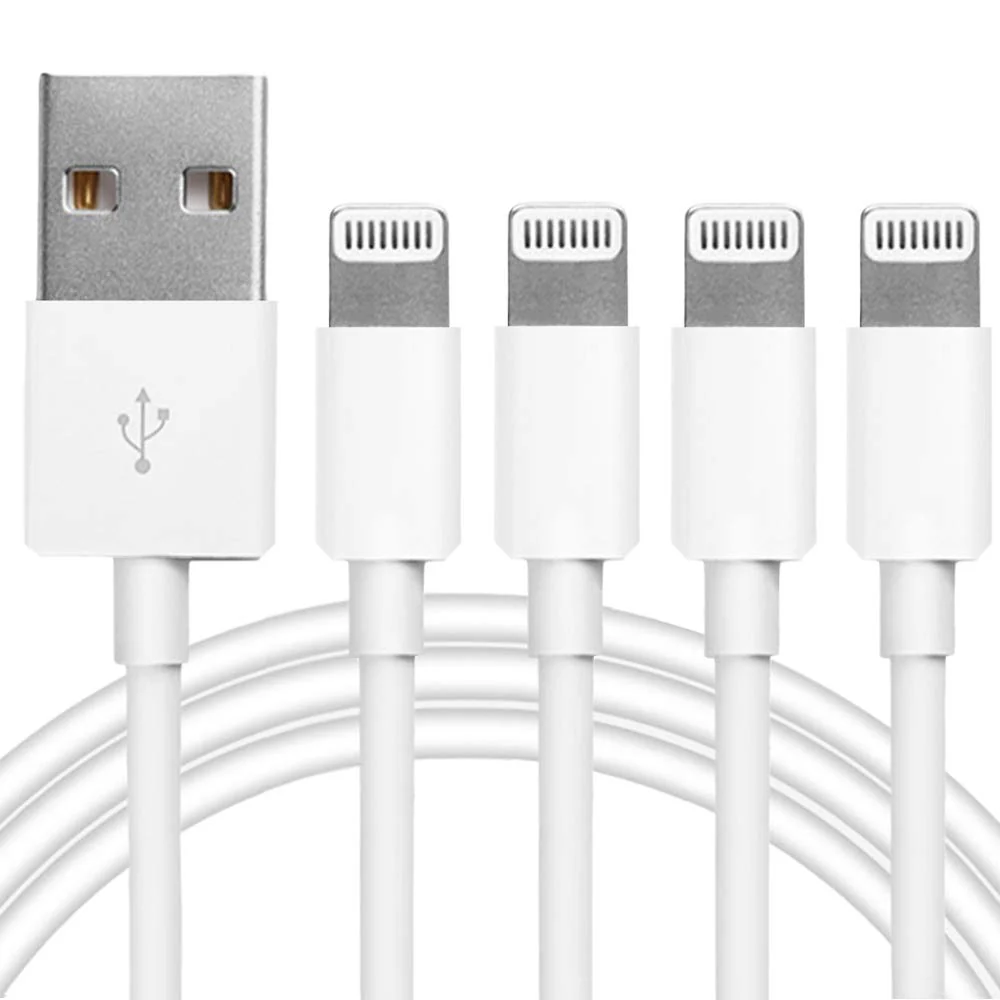 4Pack [Apple MFi Certified] Charger Lightning to USB Charging Cable 6FT Cord Compatible iPhone 14/13/12/11 Pro/11/XS MAX/XR/8/7/6s Plus,iPad Pro/Air/Mini,iPod Touch 4