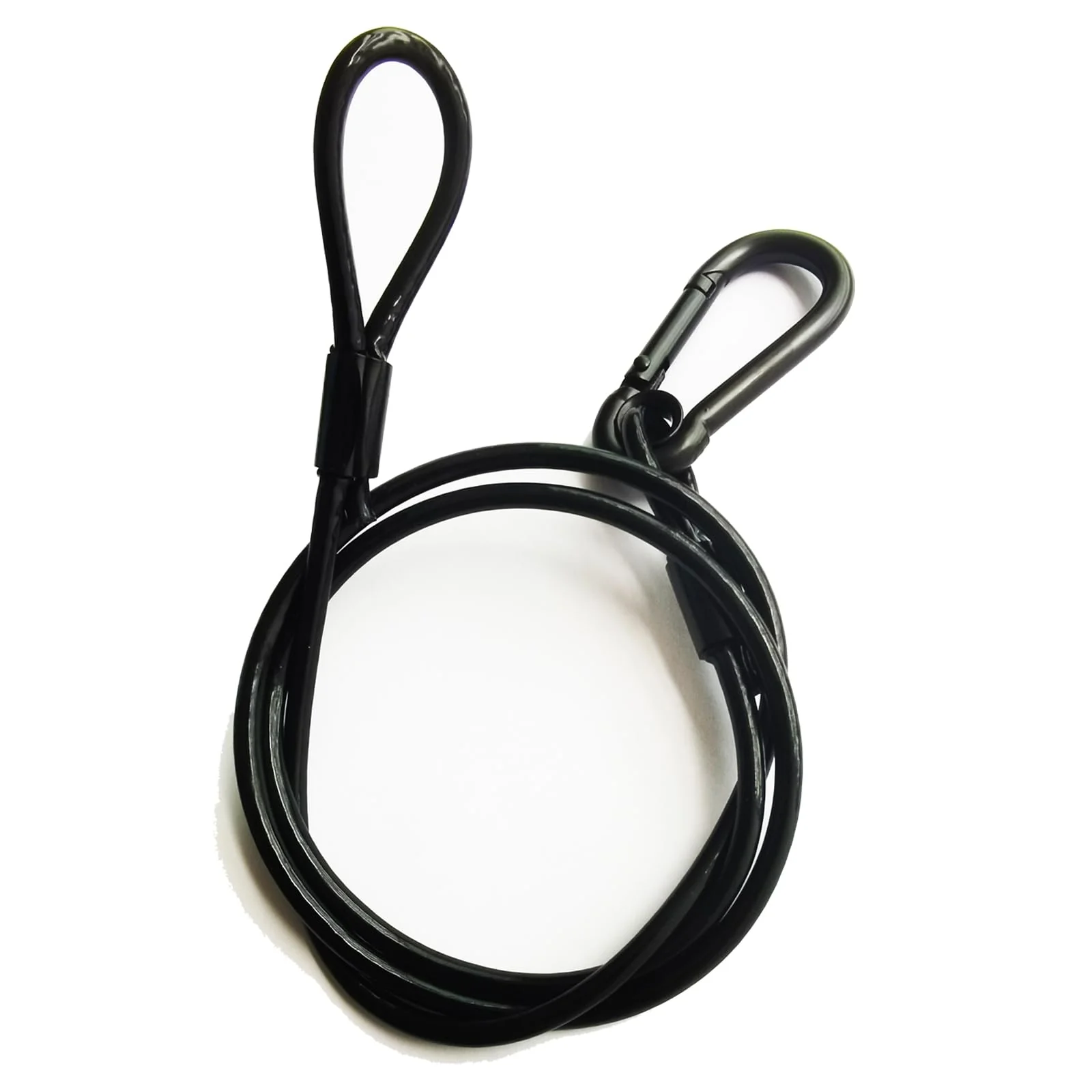 4Pack Black Chain Hanging Safety Cables with Hook Truss Clamps for Lights, Stainless Steel Lanyard Stage Lights Safety Chains, Security Cable with Loops(Diameter 4mm/0.16'',Length 85cm/34'',Load 60lb - Image 3