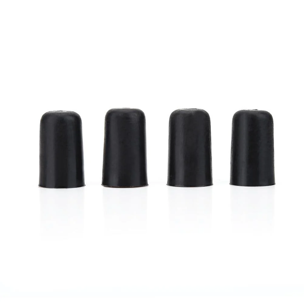 4Pcs Rubber Tip for Cello Endpin, Anti-slip End Pin Cover Protector Portable Cello Rubber Endpin Tip Protector Violin Accessories Black