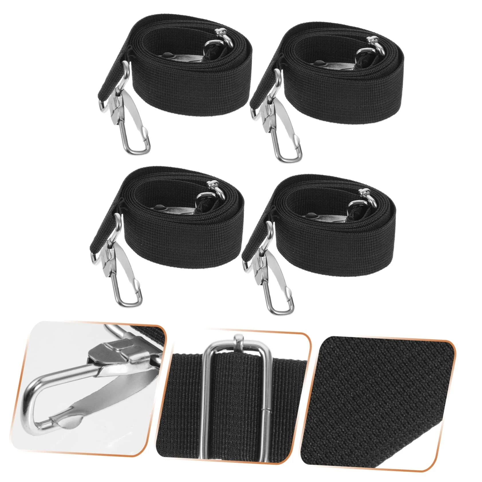 4pcs Snare Drum Strap Instrument Parts Drum Dampeners Adjustable Drum Shoulder Sling Marching Snare Drum Instrument Belt Drum Strap Replacement Drum Belt Metal Tool Belt Polyester - Image 9
