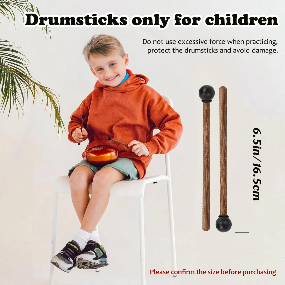 4PCS Steel Tongue Drum Mallets, 6.5in Rubber Percussion Mallets, Drum & Percussion Accessories for Child Drummers and Practitioners - Image 2