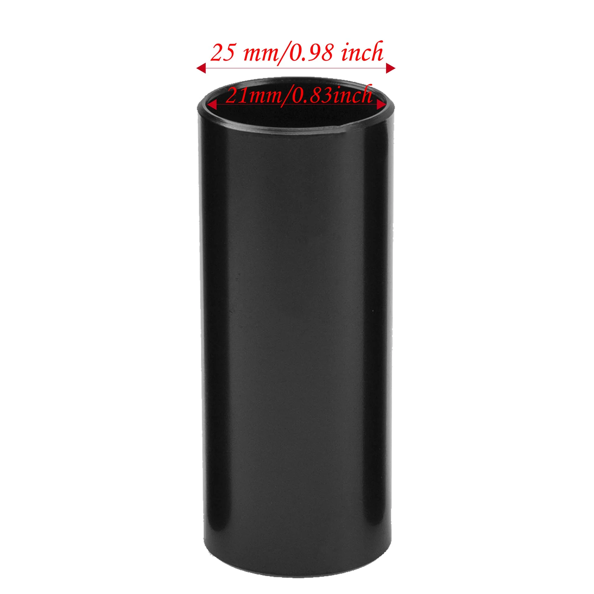 4Pcs Yootones Guitar Slides Kit 28mm/51mm/60mm/70mm Stainless Steel Slides Accessories Compatible with Electric Guitar (Black) Black - Image 5