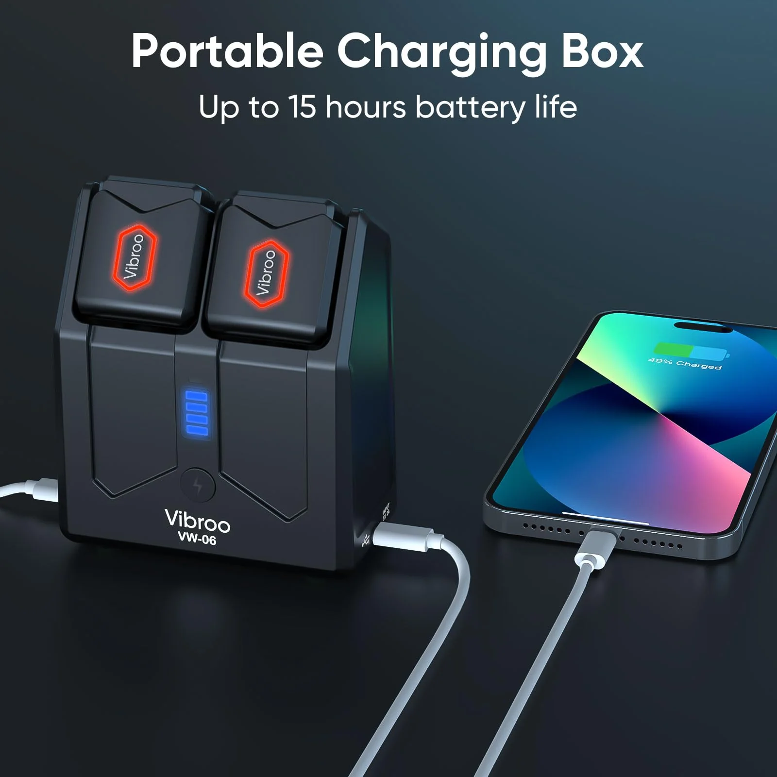 5.8Ghz Wireless Guitar System, Charging Case Included, Wireless Transmitter and Receiver with 4 Channels for Guitars Bass and Other Electric Instruments - Image 2