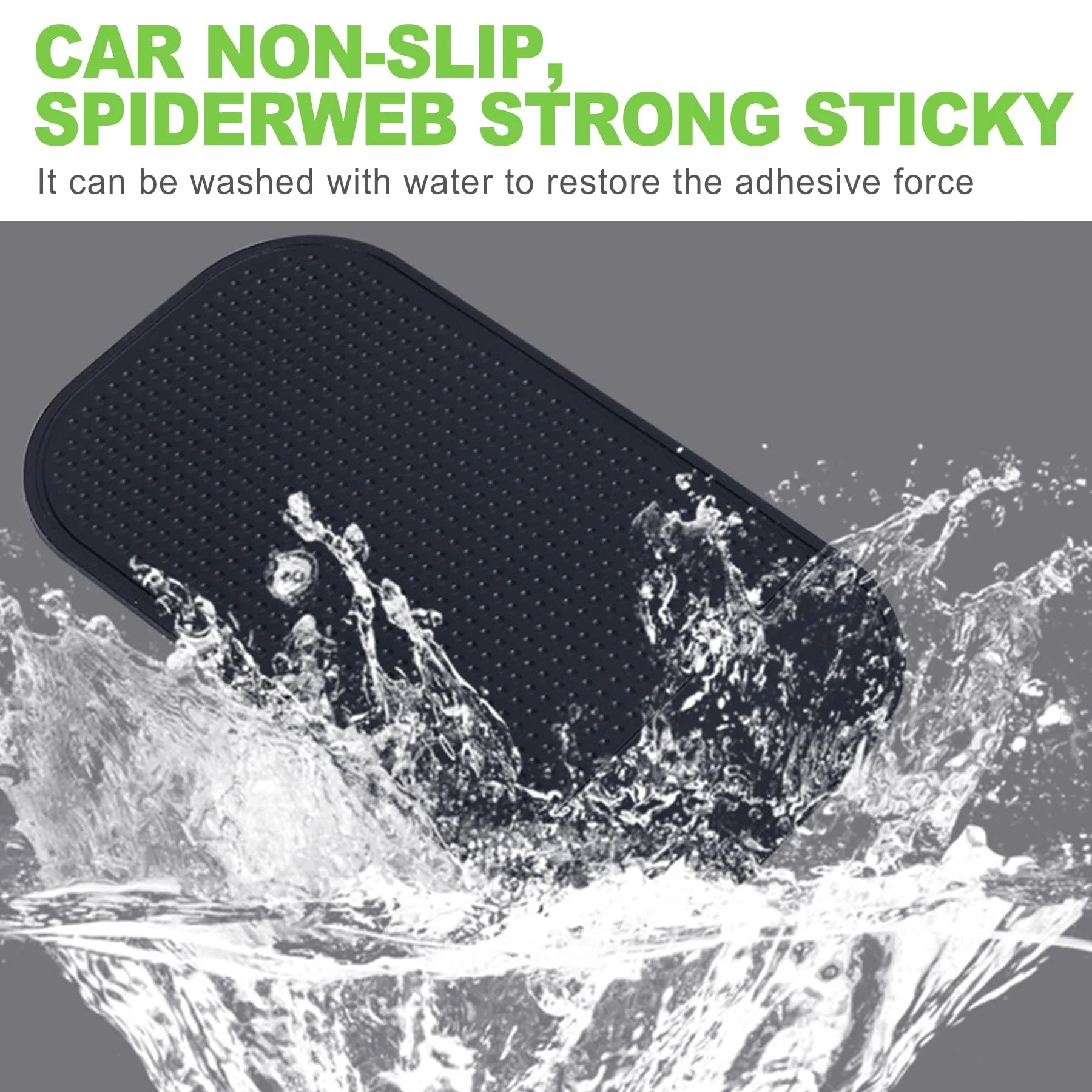 5 Pcs Car Dashboard Sticky Mat, Non-Slip Gel Dashboard Pad Multi-Functional Reusable Dashboard Mat - Image 4