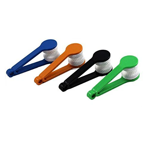 5 Pcs Mini Sun Glasses Eyeglass Microfiber Spectacles Cleaner Soft Brush Cleaning Tool Mini Microfiber Glasses Eyeglasses Cleaner Cleaning Clip (Random Color) - Image 2