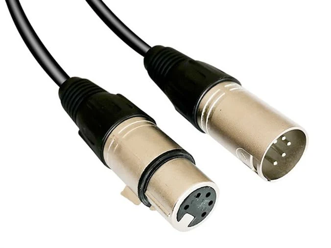 5 Pin XLR Connector, XLR Microphone Cable, Balanced Male to Female Connections for Microphone and Audio Interface (10 Meter/32.8Ft) 5 Pin 10 Meter