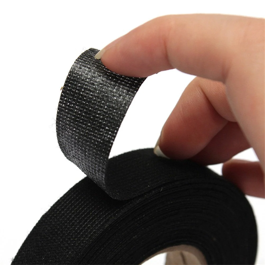 5 Rolls Wire Loom Harness Tape, Wiring Harness Cloth Tape, Wiring Loom Harness Adhesive Cloth Fabric Tap, Adhesive Fabric Tape for Automobile ,Wire harnessing Noise Damping Heat Proof(15 mm x 15 m) - Image 4