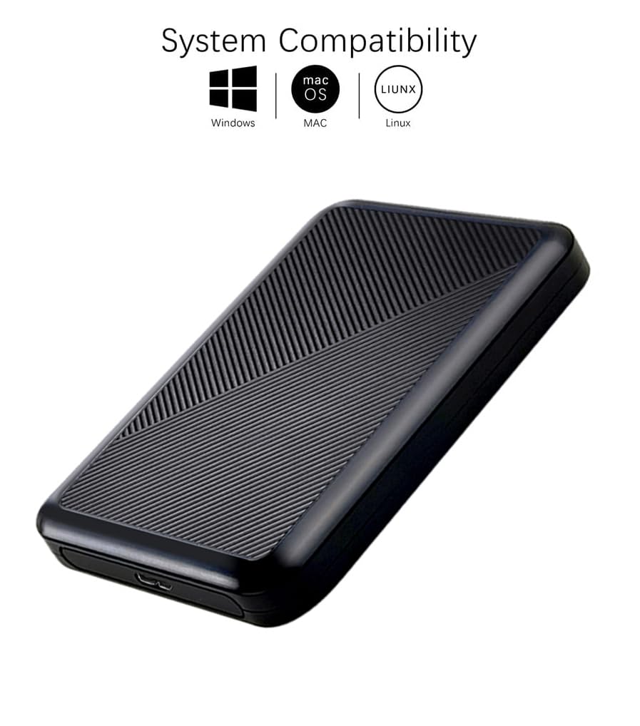 500GB Ultra Slim Portable External Hard Drive USB 3.0 HDD Storage for PC, Mac, Laptop, PS4, Xbox one 500GB - Image 2