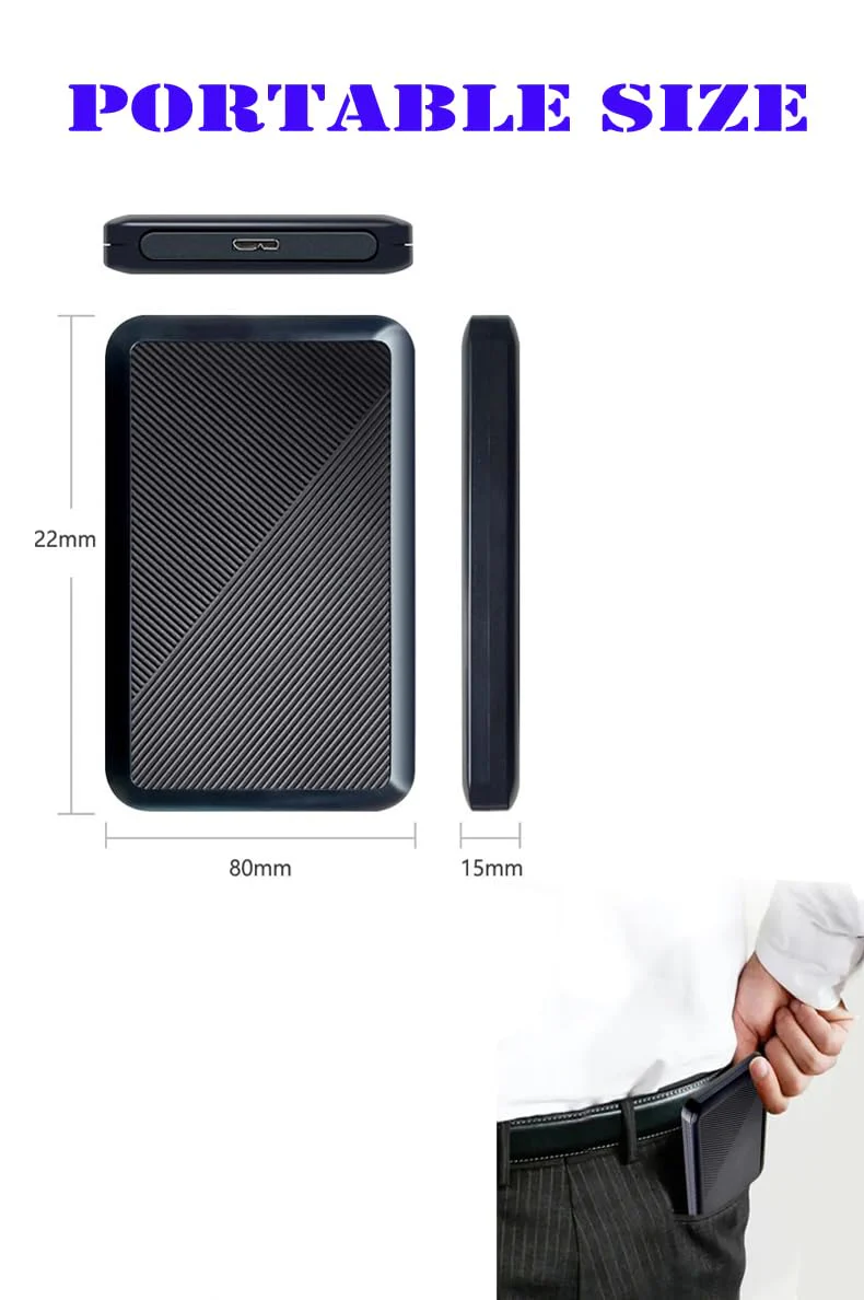 500GB Ultra Slim Portable External Hard Drive USB 3.0 HDD Storage for PC, Mac, Laptop, PS4, Xbox one 500GB - Image 6