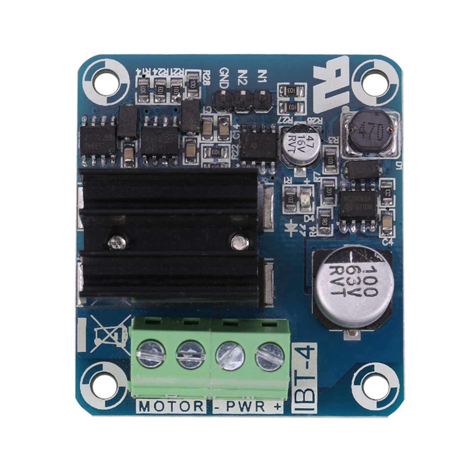 50A High Current H Bridge Driver Module for Motor Forward and Reverse Rotation, PWM Signal Isolation, Compatible with 3.3V to 12V - Image 8